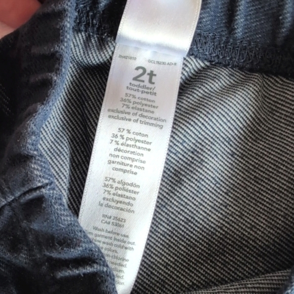 carter's denim look leggings with colorful tassel details 2T toddler girls - Picture 4 of 6